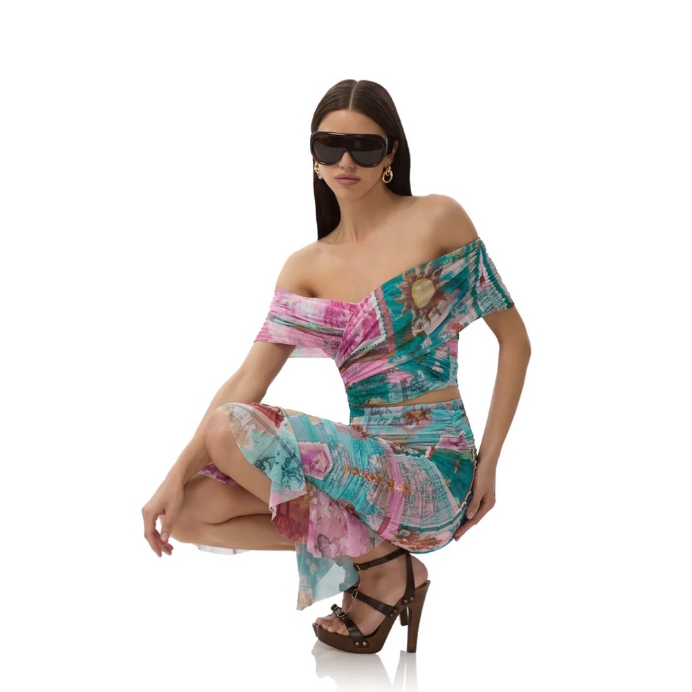 AFRM Pink and Multicolor Fabric